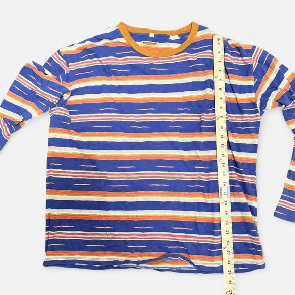 Levi’s Made & Crafted Striped Long Sleeve Plus size men 1X XXL in Blue orange - Picture 4 of 8